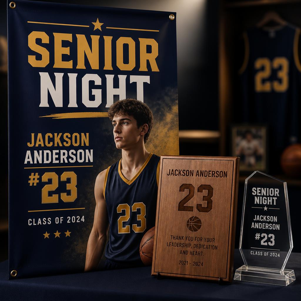 Senior Night Banners & Plaques example